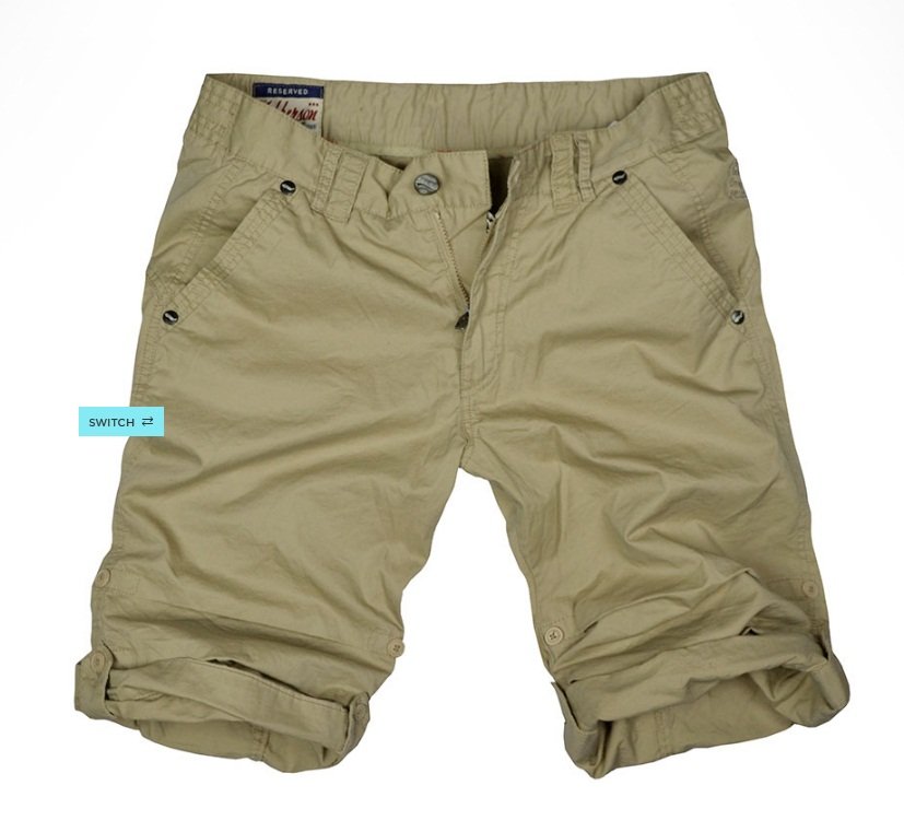 Reserved shorts for men