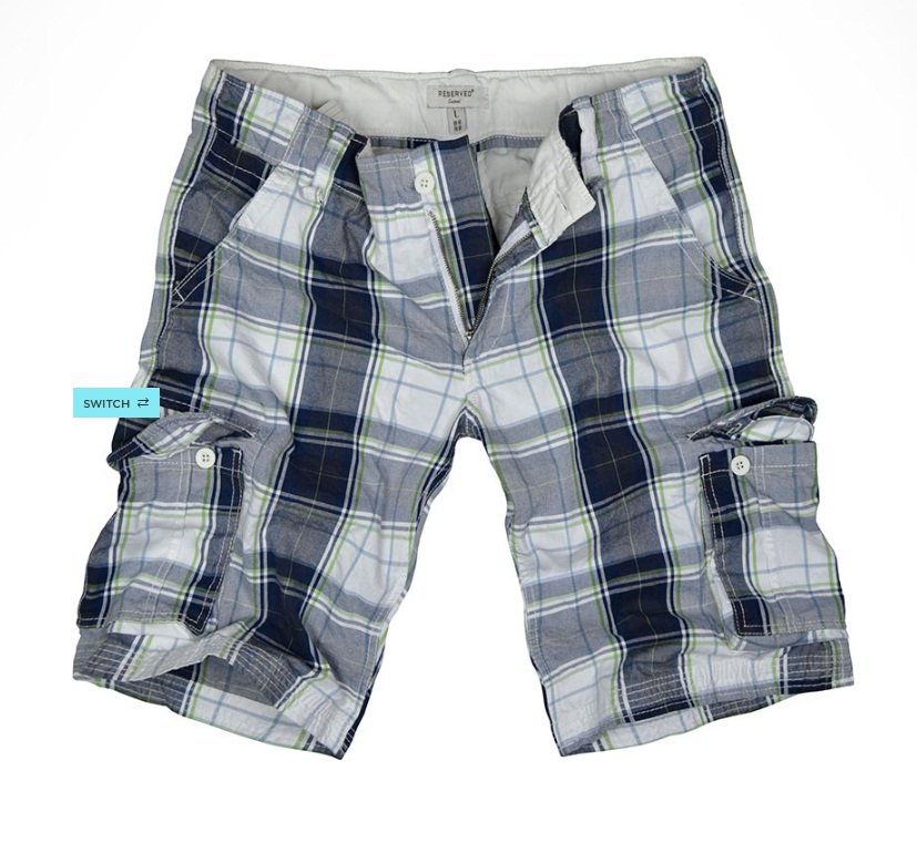 Reserved shorts for men