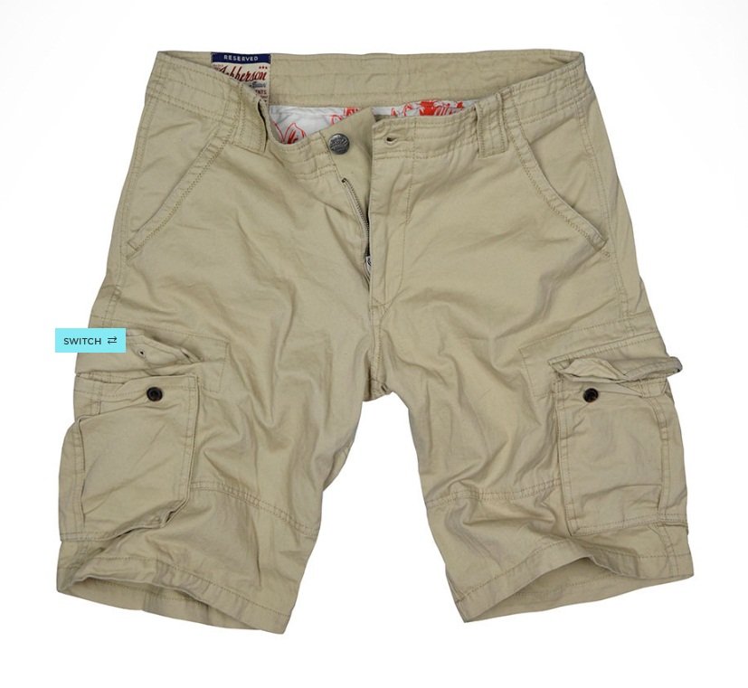 Reserved shorts for men