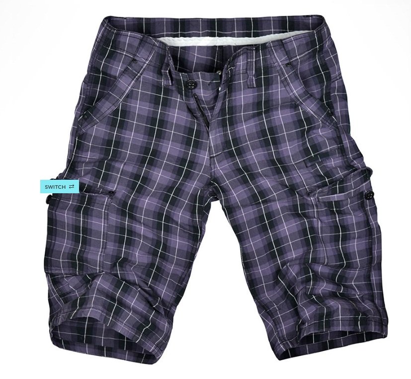 Reserved shorts for men