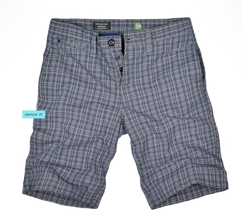 Reserved shorts for men