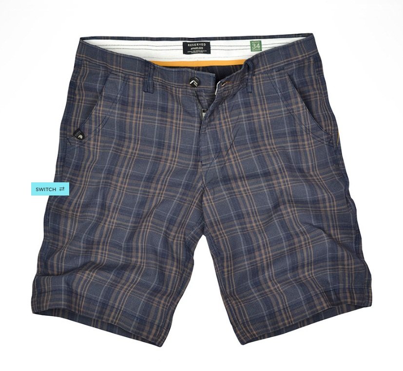 Reserved shorts for men
