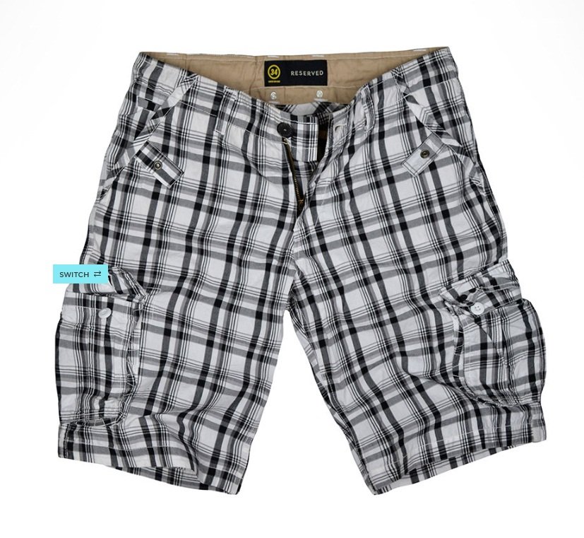 Reserved shorts for men