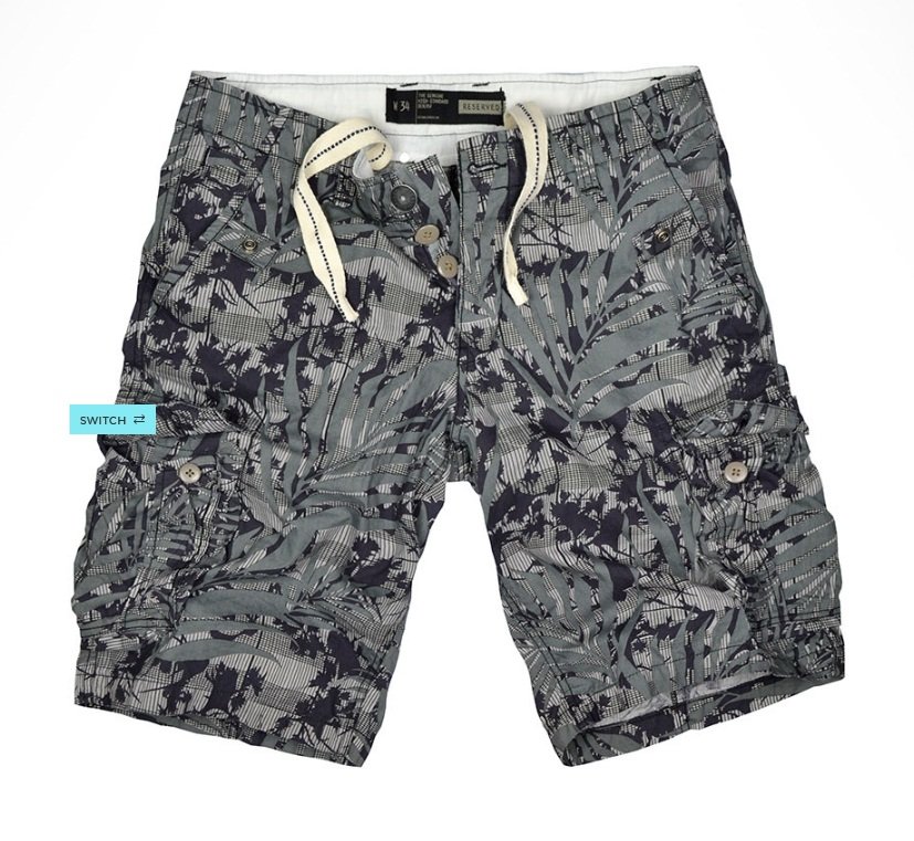 Reserved shorts for men
