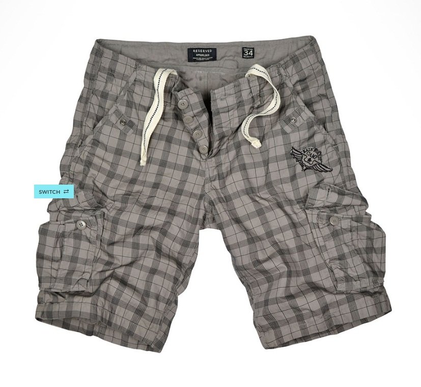 Reserved shorts for men